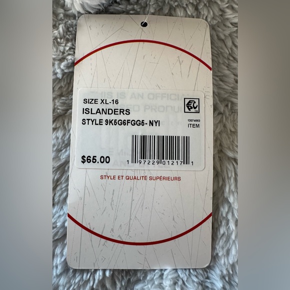 NHL NY Islanders Faux Fur/Teddy Pullover Hoodie - NWT - Picture 7 of 7